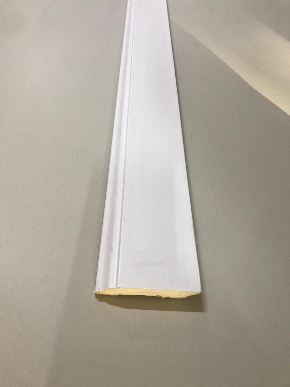 Boyanabilir Beyaz Süpürgelik 10cm