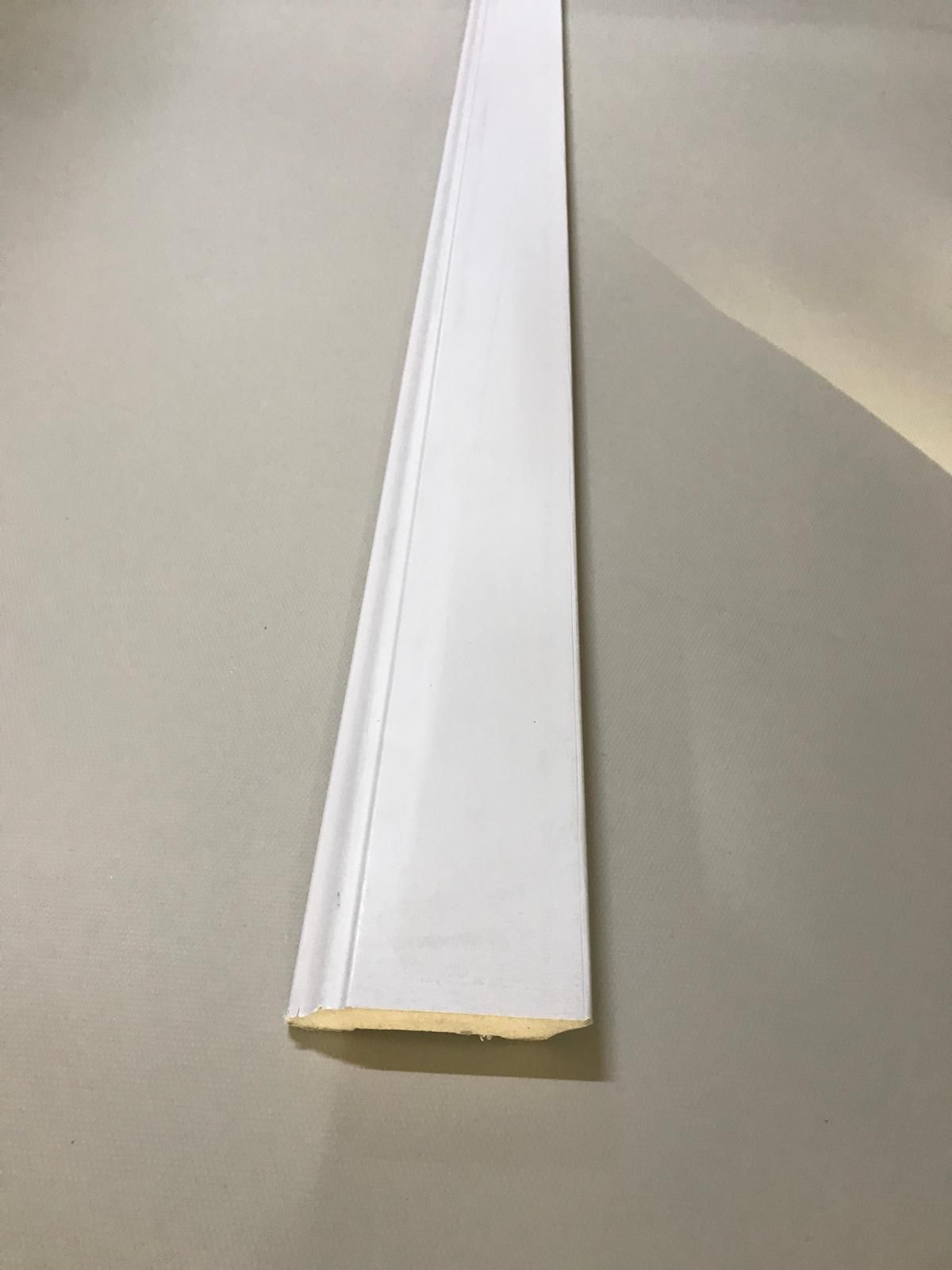 Boyanabilir Beyaz Süpürgelik 8cm
