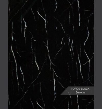 Toros Black Mermer Desenli Pvc Duvar Paneli 122*244cm