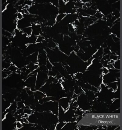 Black White Mermer Desenli Pvc Duvar Paneli 122*244cm