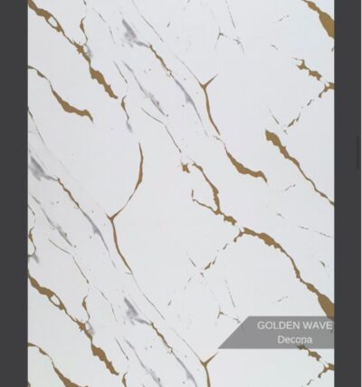 Golden Wave Mermer Desenli Pvc Duvar Paneli 122*244cm